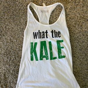 “What the kale” tank top